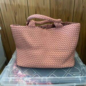 Antonio Melani Neoprene Tote Rose color